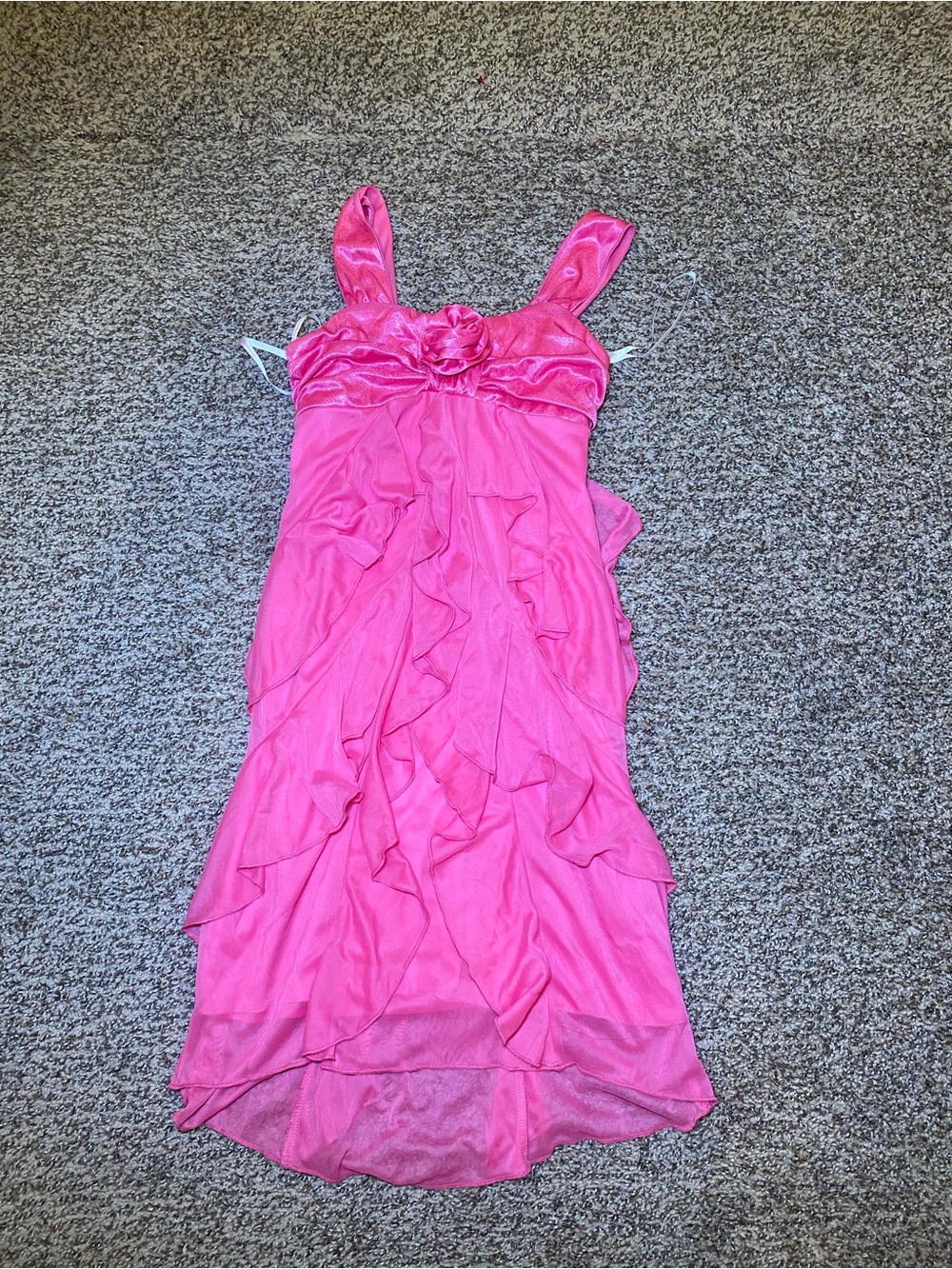 My Michelle Pink Ruffle Party Dress